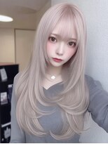 レア 新越谷(LEA) 柔らかウェーブレイヤー × ミルクティーベージュ