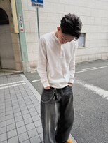 ハイセンス(HISENSE)&nbsp;メンズカットラルフカールサーフカラースキンフェード【GIA】