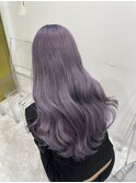 ピンクメッシュショートボブダブルカラーピンクメッシュブリーチ