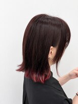 グランミリ(Grand mm)&nbsp;チェリーブラウン×レッド裾カラー