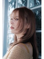 ヘアラウンジ アンリオ(hair lounge an rio) レイヤーカット/顔まわり/ベージュカラー