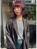 ソラス(SOLAS)&nbsp;ショートヘア/ショートボブ/チェリーレッド/ミニボブ