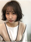 可愛さ満点!ゆるふわボブ