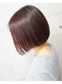 【Bf→Af】ブリーチなしでしっかりピンクブラウンボブ♪