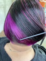 ガルボ ヘアー(garbo hair)&nbsp;#高知 #おすすめ #紫 #ボブ #ランキング #ハイライト #インナー