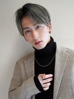 ツーブロックセンターパート× アフターブルーブラック×Masena4