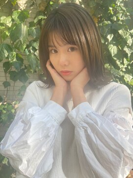 ディフィー 渋谷(defi) defi小松のフェミニンボブ / グレージュカラー