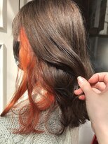 ヘアー ブランコ(hair Blanco)&nbsp;全体カラー&インナー♪オレンジ