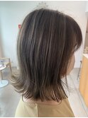 大人女子ハイライトカラー