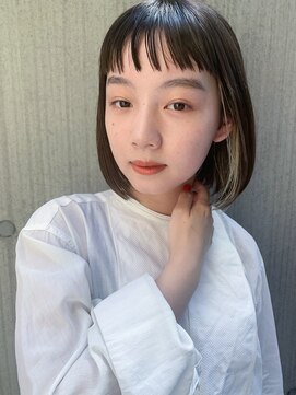 ハンク 表参道(Hank.) 切りっぱなしボブ/エアリーロング/美髪/ピンクブラウン[表参道]