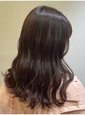 アイスグレージュ/セミロング