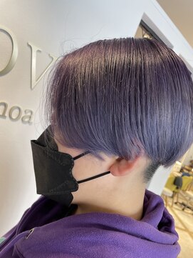 ラビスモア(Lovis moa) 切りっぱなしボブ/エアリーロング/ピンクブラウン/美髪のススメ