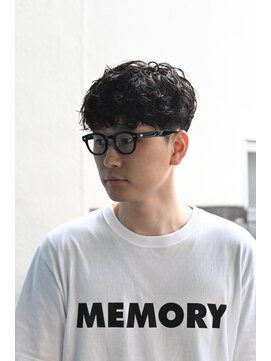 スレイ 西宮(SLAY) 波巻きハイライトアップバングツーブロックマッシュ