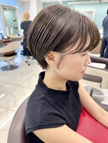 アッシュ 下北沢店(Ash)&nbsp;くせ毛さんでもおさまるグレージュカラーのショートボブ