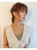 ロングヘア×アップスタイル
