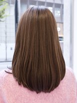 ビュートリアム265(BEAUTRIUM 265) ◆ミディアムボブ/ロブ/マロンベージュ/ストレートヘア/縮毛矯正