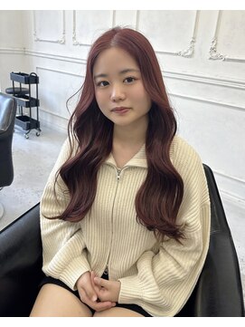 メゾンハル(Maison HALU) ブリーチなしダブルカラー　pink