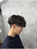 波巻きパーマ