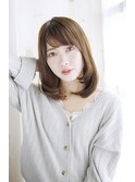 夏美髪質改善アプリコットオレンジハイライトカラーくびれヘア36
