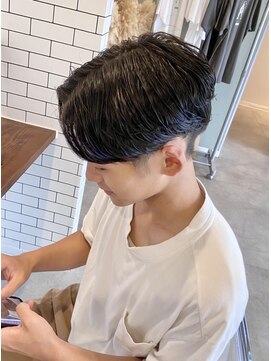 ブランチオム 大分大在店(branch homme) センターパートニュアンスパーマ