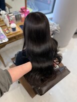 ハピネス 梅田茶屋町店(HAPPINESS)&nbsp;ダークブラウン/レイヤーカット/韓国ヘア/ブリーチなし/艶髪