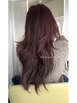 ユー(juu.) 【juu./星ヶ丘】レイヤーカット/ダブルカラー/ボルドーブラウン