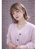 外ハネスタイル