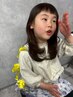 【キッズカット】カットのみ(6歳以下の女の子限定)/3800【人気メニュー】
