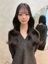 ジーナ  札幌大通(Zina)&nbsp;美髪＊暗髪ラベージュ＊韓国風くびれウェーブ＊Zina札幌大通