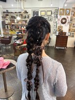 バイブアンドアネックス(VIBE & ANNEX)&nbsp;ロングツイン編み下ろし