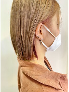 ラフヘアー(LAF hair) 切りっぱなしボブ・イヤリングカラー