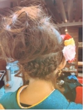 アマンヘアーイースト 吉祥寺東口店(Aman hair-e) 着物アップヘア編み込み入り【Aman hair 吉祥寺】