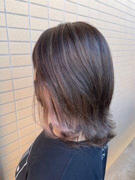 ジュジュル 稲毛本店(jujur) インナーカラー/カーキグレージュ/イルミナ/かわいい【稲毛】