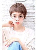 [OCEAN Hair&Life藤原純] オン眉分け目無しショート☆
