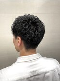 ツーブロショート/ビジネス/アップバング/2way/束感