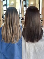 スパ ヘアーデザイン(SPA hair design) ツヤツヤの髪質改善カラー