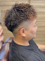 銀座マツナガ 浅草店&nbsp;ツイストスパイラルパーマ/マッシュ/フェードアップバング