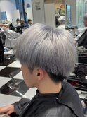 メンズマッシュシルバーカラー