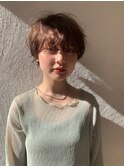 抜け感ラフショート*ショコラブラウン
