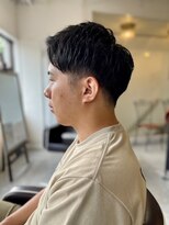 メンズカット バイ ソイクフ(メンズカット by SOY-KUFU)&nbsp;MEN’SHAIRアッシュブラック刈り上げマッシュヘア
