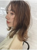 かき上げ外はねスタイル