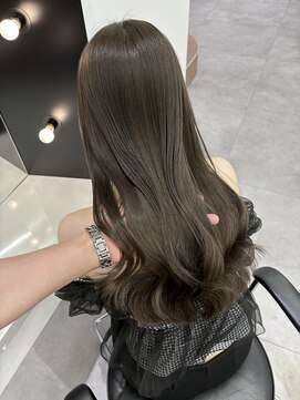 エトバイイオエ(et by ioe) 黒髪/ボブルフ/ネビージュ/小顔/ワンレン/髪質改善/グレージュ