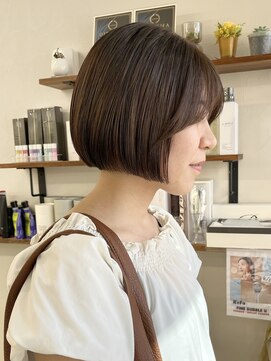 ソソ(soso) 【soso 伊勢田】ミニボブ×ブラウン【横浜/ブリーチ】