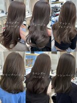 シーン(seen)&nbsp;●黒髪ネビージュブルージュワンレングレージュ小顔カット●