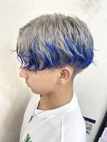 エオル(Eowl) ホワイト系エンドカラーブルー