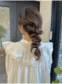 オリーブカラー ブリーチ無しカラー ダブルカラー