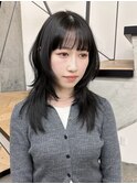 ハッシュカット レイヤーカット 暗髪カラー 韓国 髪質改善 仙台