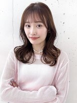 ヘアラウンジ ビーチ 青山 外苑前(hair lounge BEACH) 柔らかベージュミディアムレイヤーくびれヘア