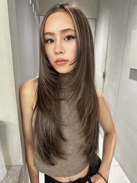 ヘアサロンラルガ 下曽根店(Hair salon Raruga) ハイライトカラーミルクティーベージュレイヤーカット