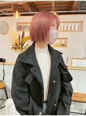 ピンク/ピンクベージュ/ボブ